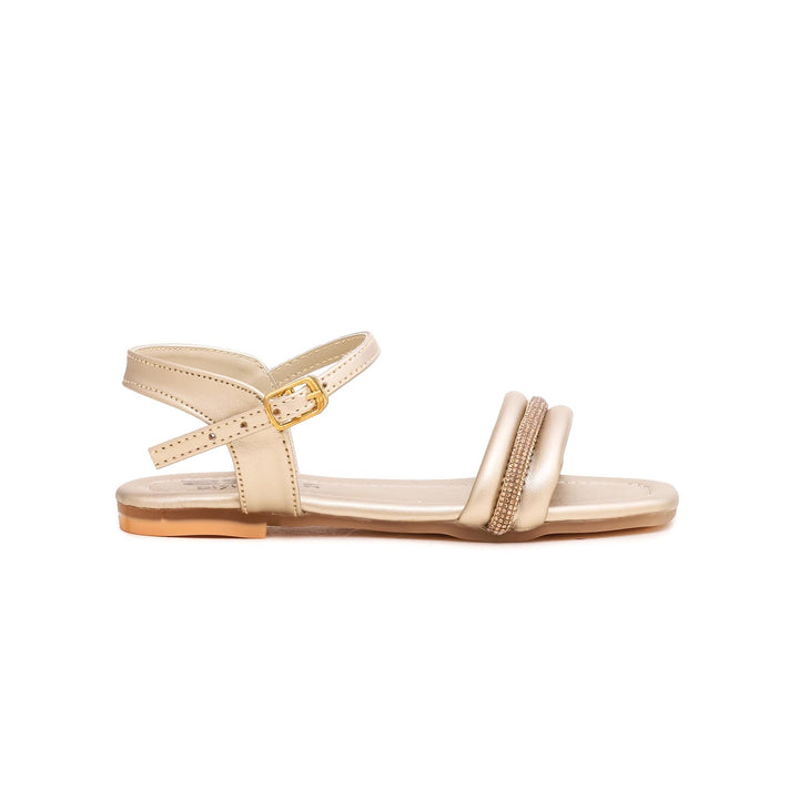 Girls Golden Fancy Sandal KD7846