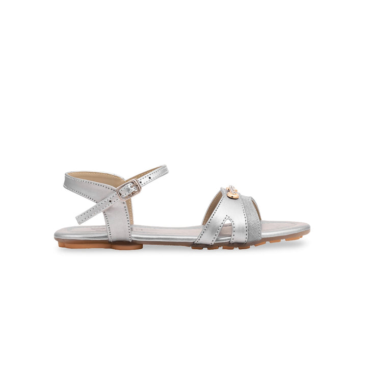 Girls Silver Fancy Sandal KD7847