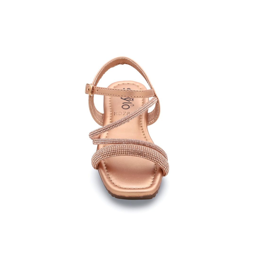 Girls Peach Fancy Sandal KD7865