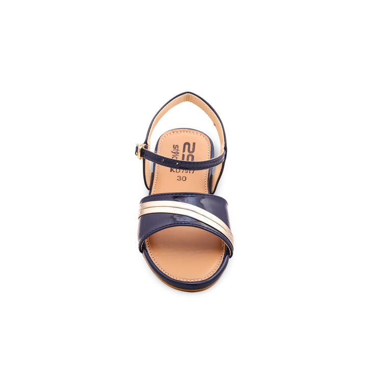 Girls Navy Casual Sandal KD7917