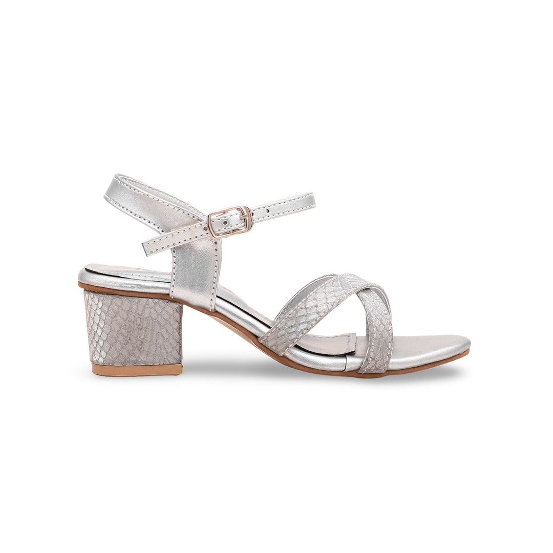 Girls Silver Fancy Sandal KD7985