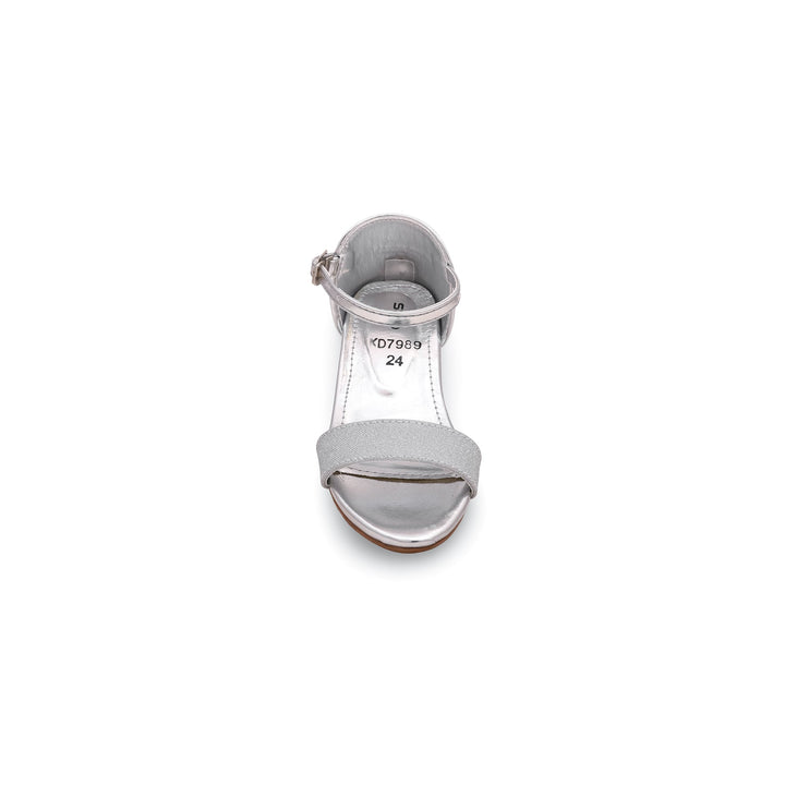 Girls Silver Fancy Sandal KD7989