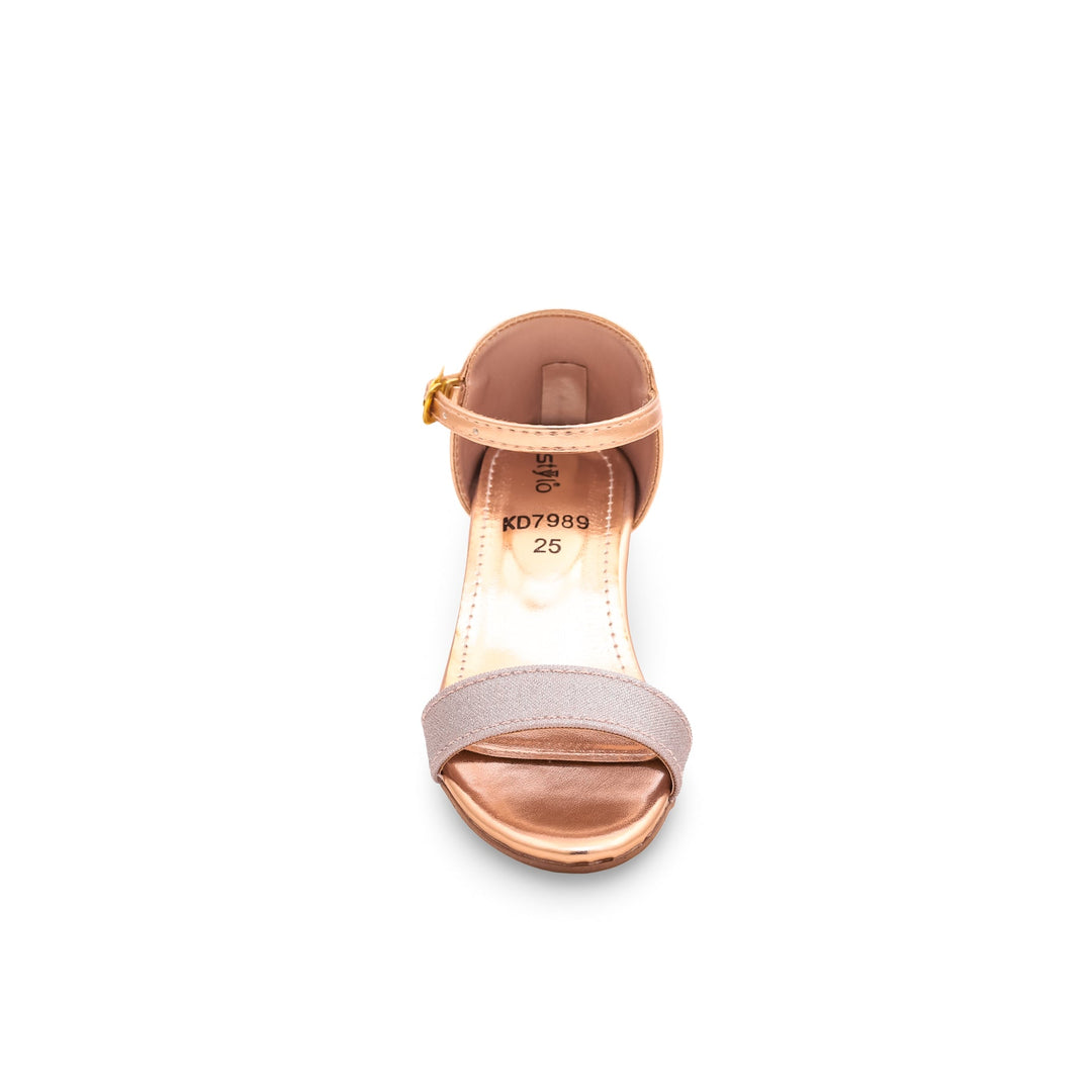 Girls Peach Fancy Sandal KD7989