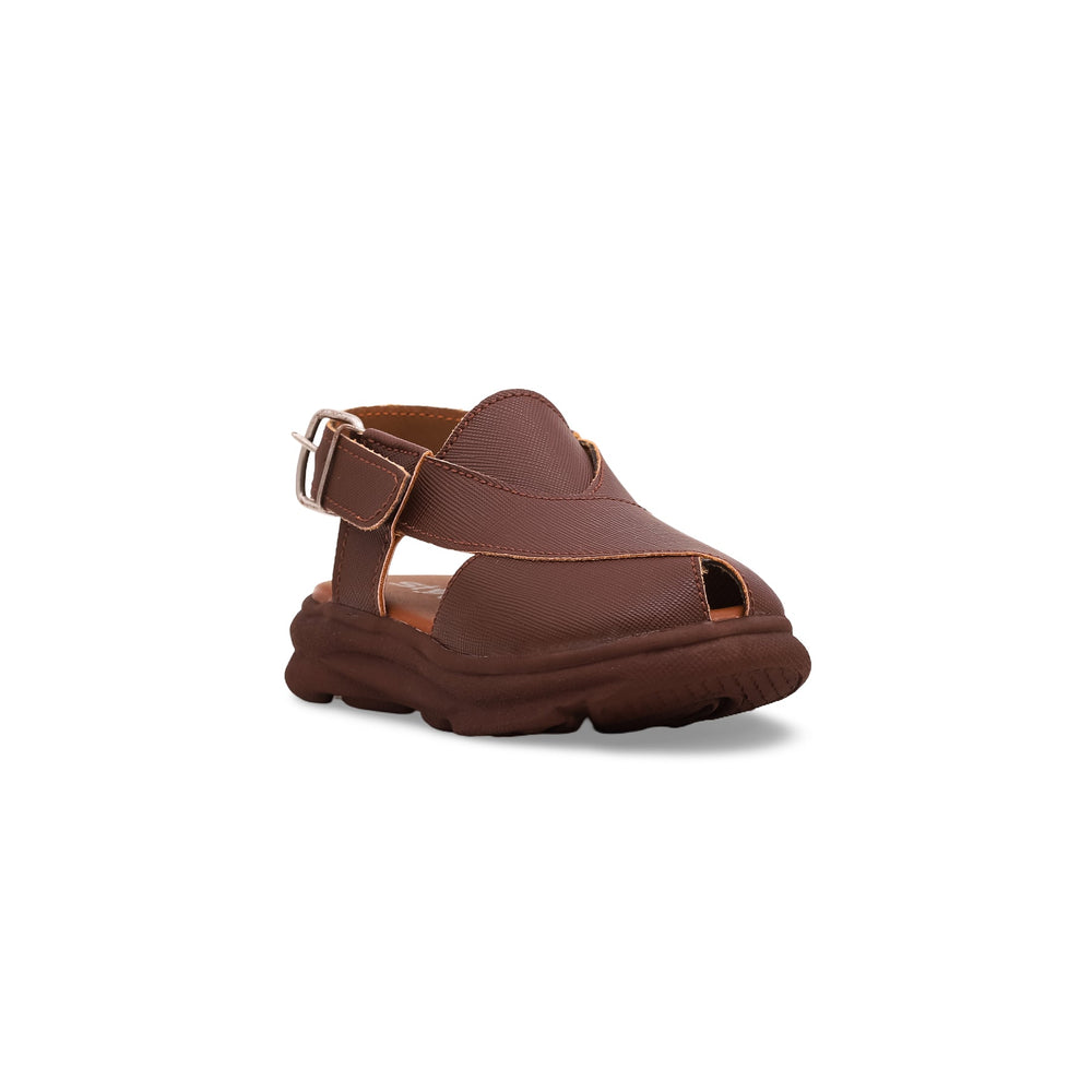 Boys Brown Peshawari Chappal KD9443