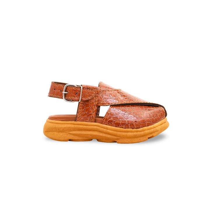 Boys Mustard Peshawari Chappal KD9458