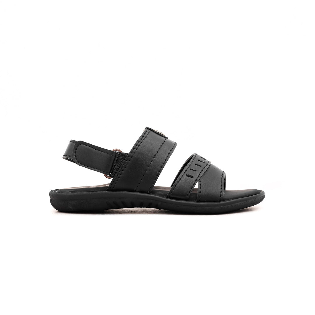 Boys Black Formal Sandal KD9471