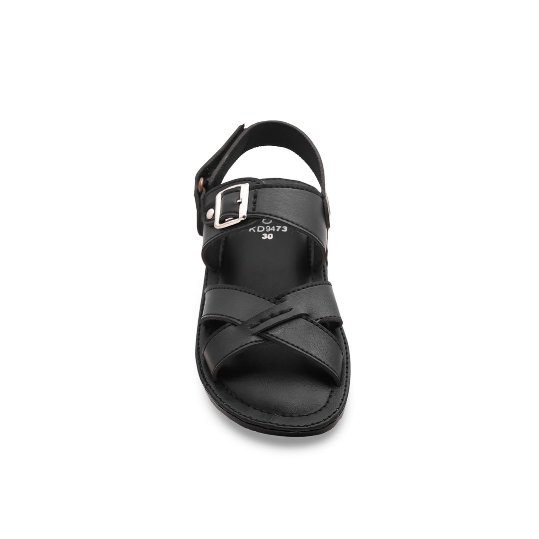 Boys Black Formal Sandal KD9473