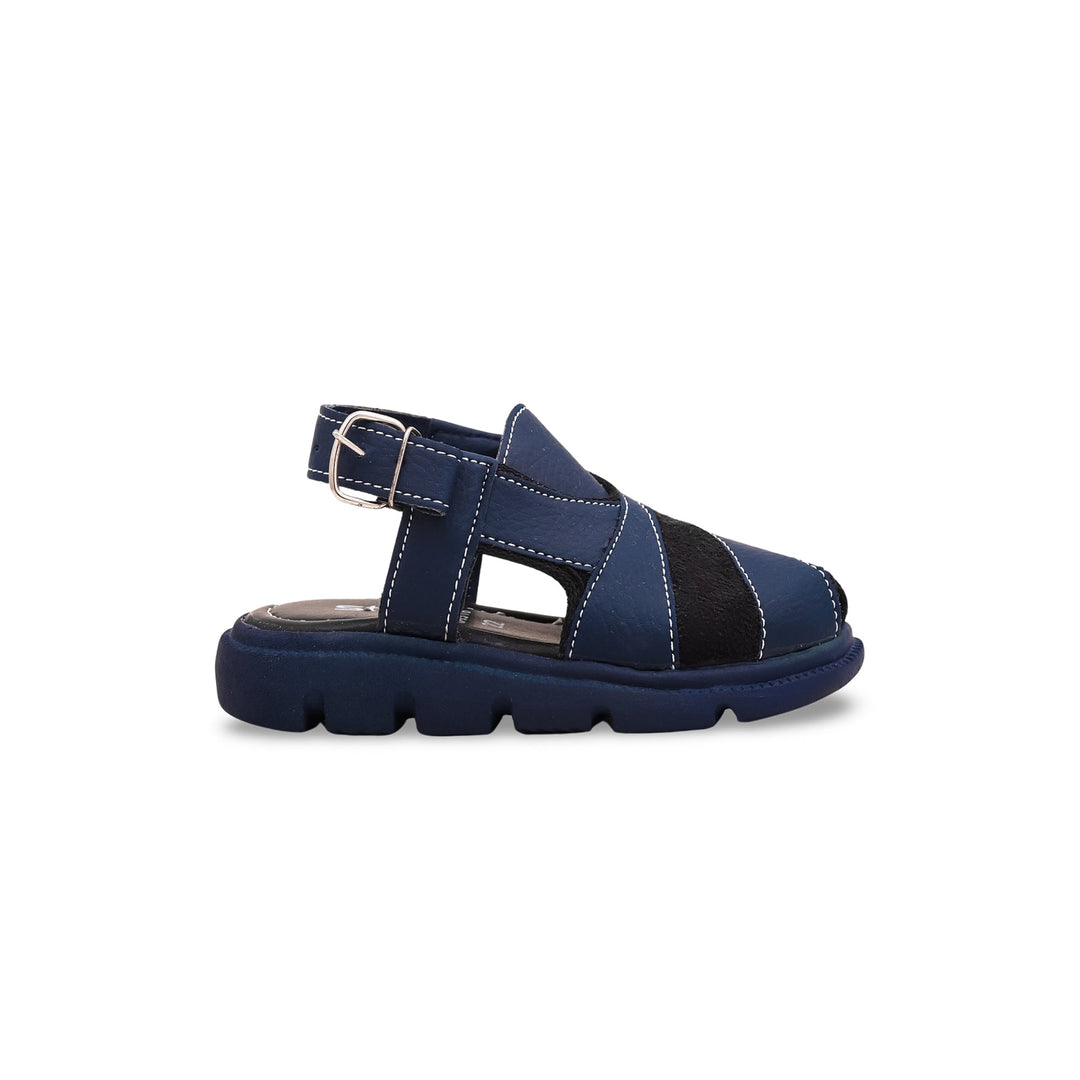 Boys Navy Peshawari Chappal KD9516