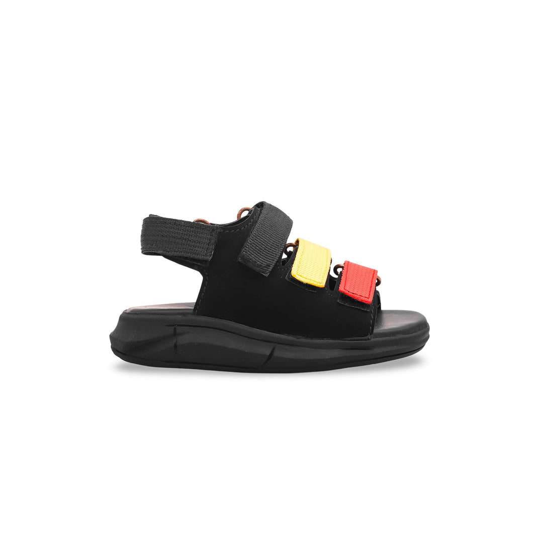 Boys Black Casual Sandal KD9576