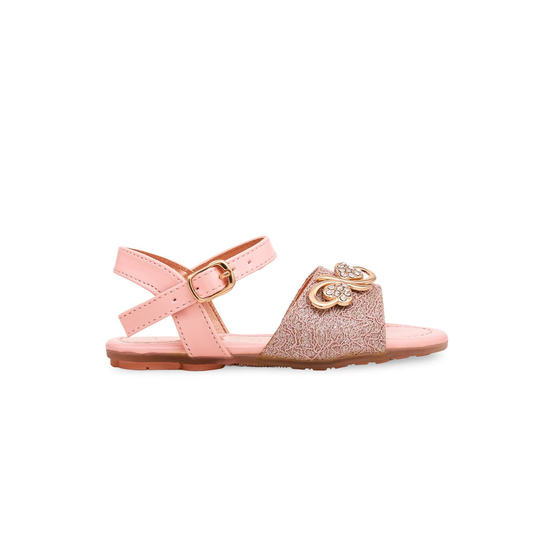 Girls Pink Formal Sandal KD9588