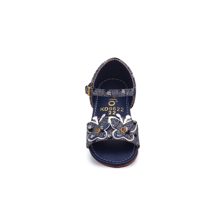 Girls Navy Formal Sandal KD9622