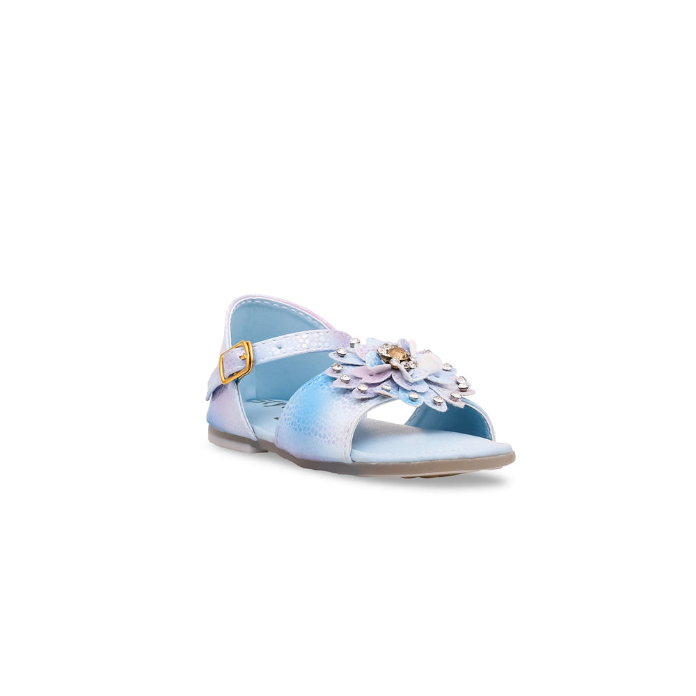 Girls Sky Blue  Formal Sandal KD9625