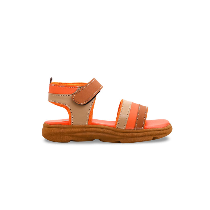 Boys Orange Casual Sandal KD9675