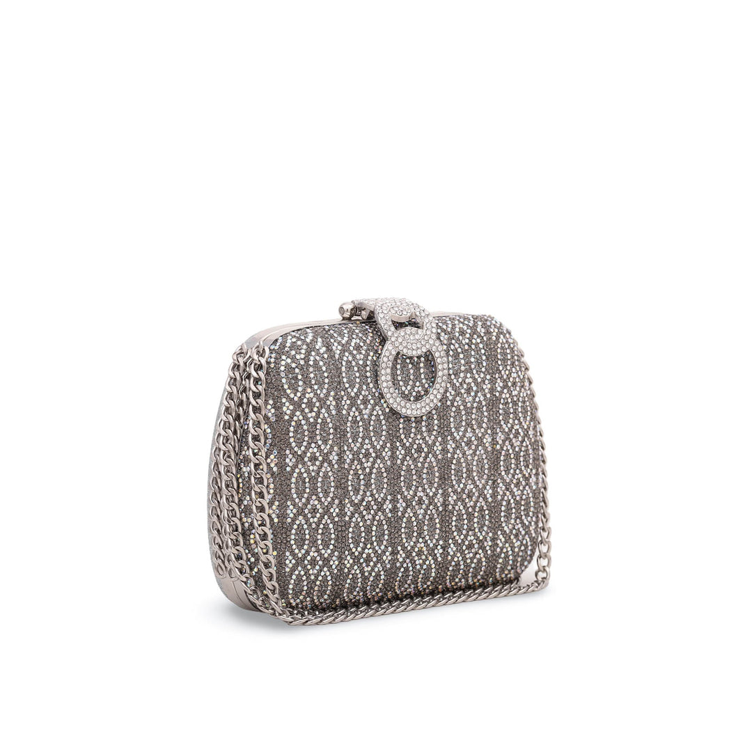 Grey Bridal Clutch P15053