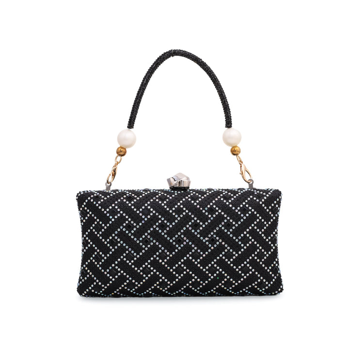 Black Fancy Clutch P23850