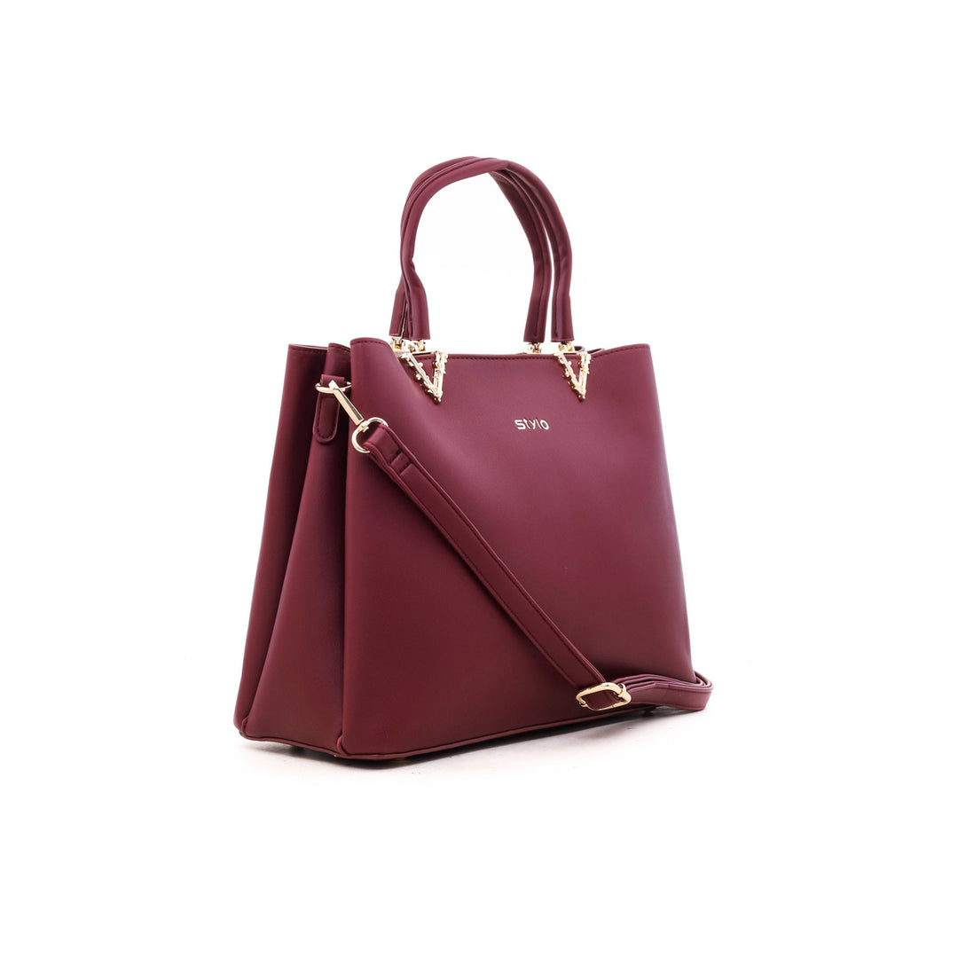 Maroon Formal Hand Bag P35244