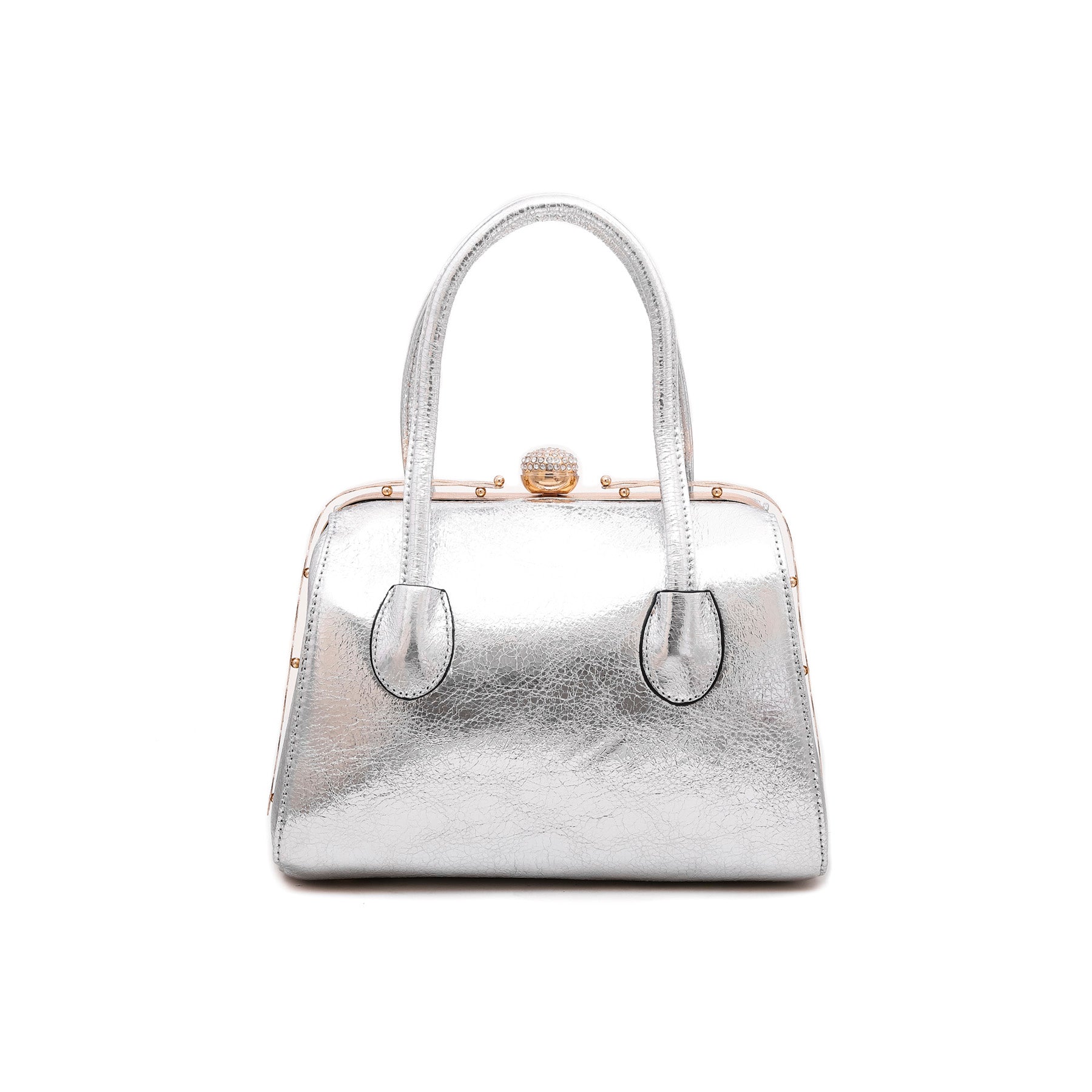 Silver Fancy Hand Bag P35831