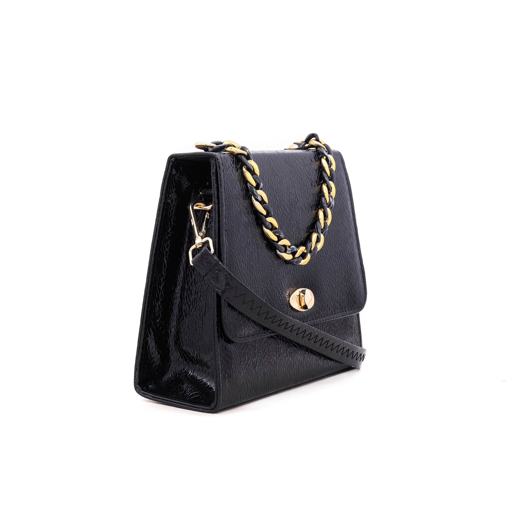 Black Formal Hand Bag P54305
