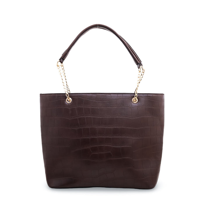 Coffee Formal Shoulder Bag P54382