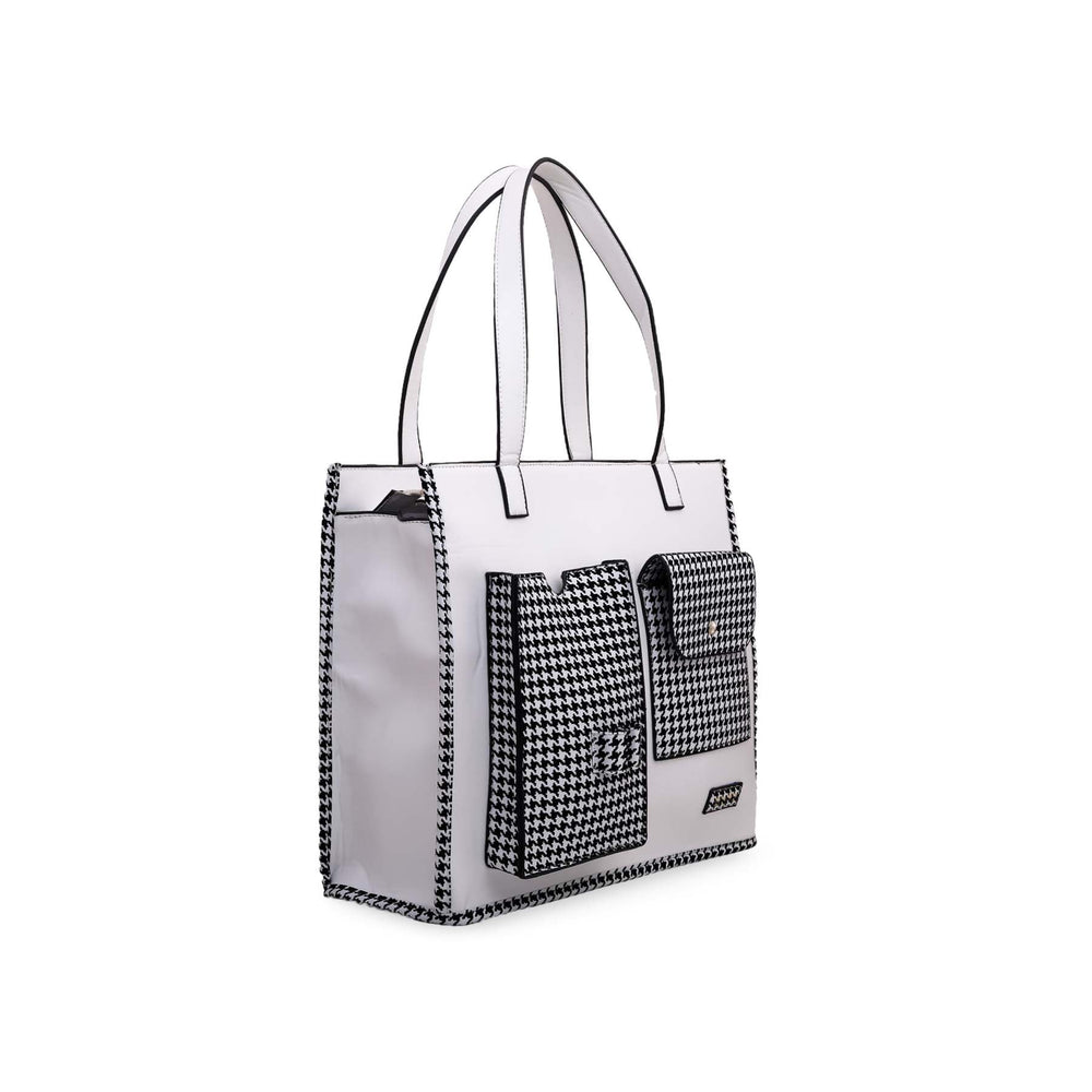 White Formal Hand Bag P54562