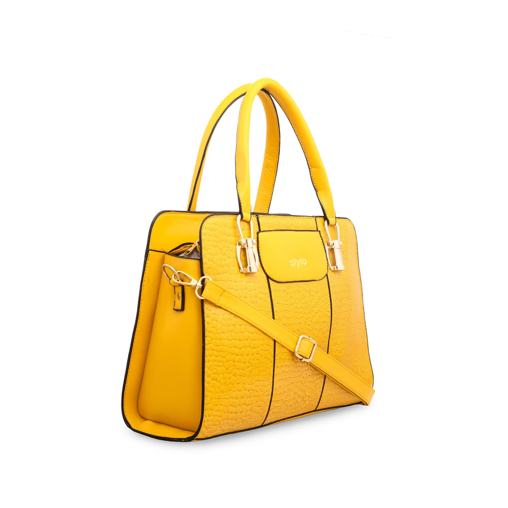 Yellow Formal Hand Bag P54597