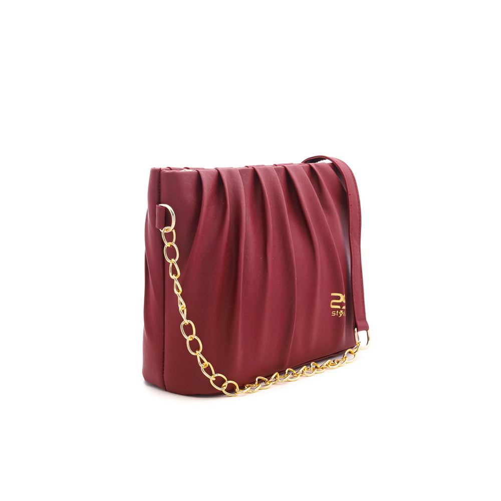 Maroon Formal Shoulder Bag P55220