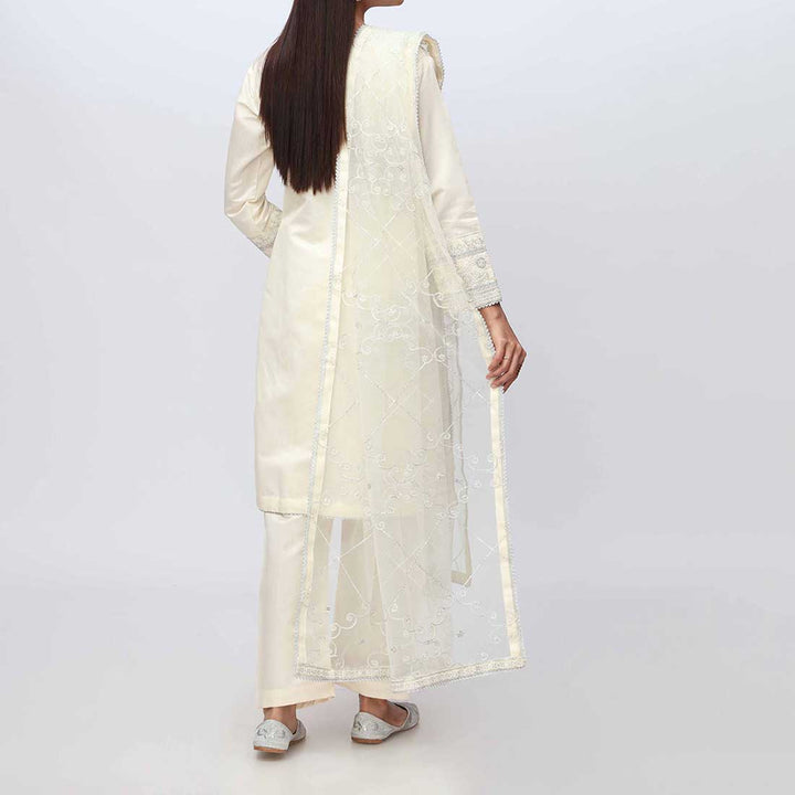 3PC- Embellished Khadi Net Suit PF3010