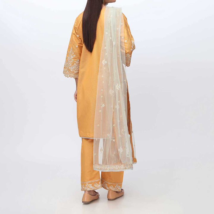 3PC- Embellished Khadi Net Suit PF3017