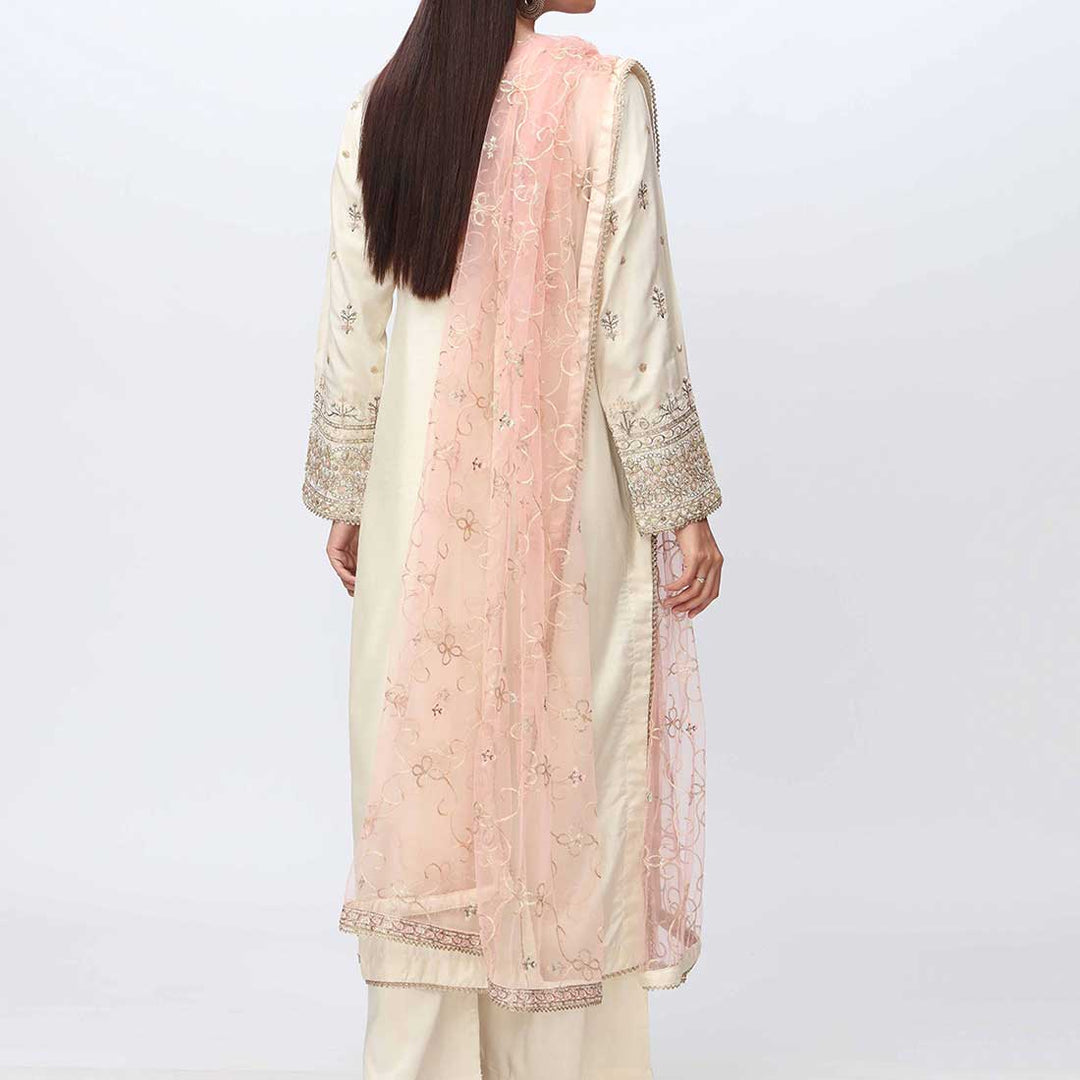 3PC- Embellished Viscose Suit PF3021