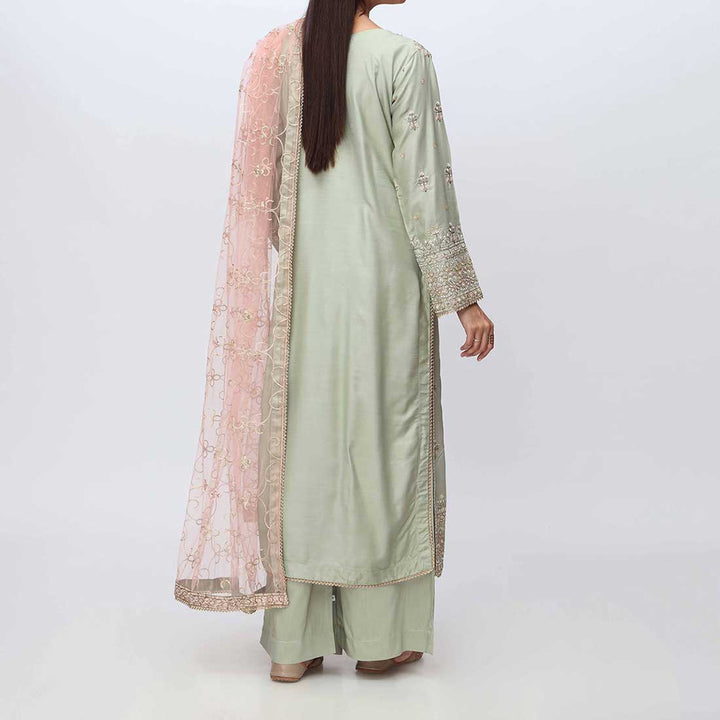 3PC- Embellished Viscose Suit PF3021