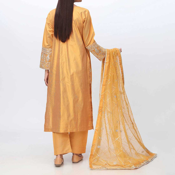 3PC- Embellished Khadi Net Suit PF3024