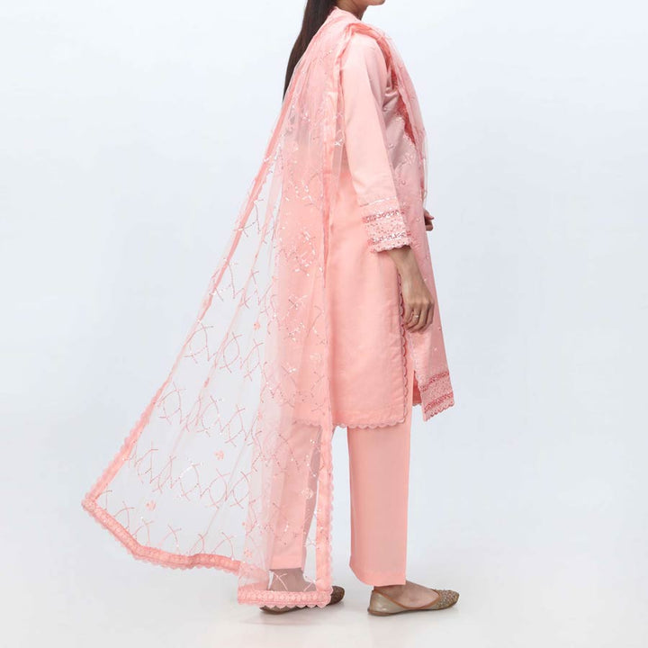 3PC- Embellished  Khadi Net Suit PF3068