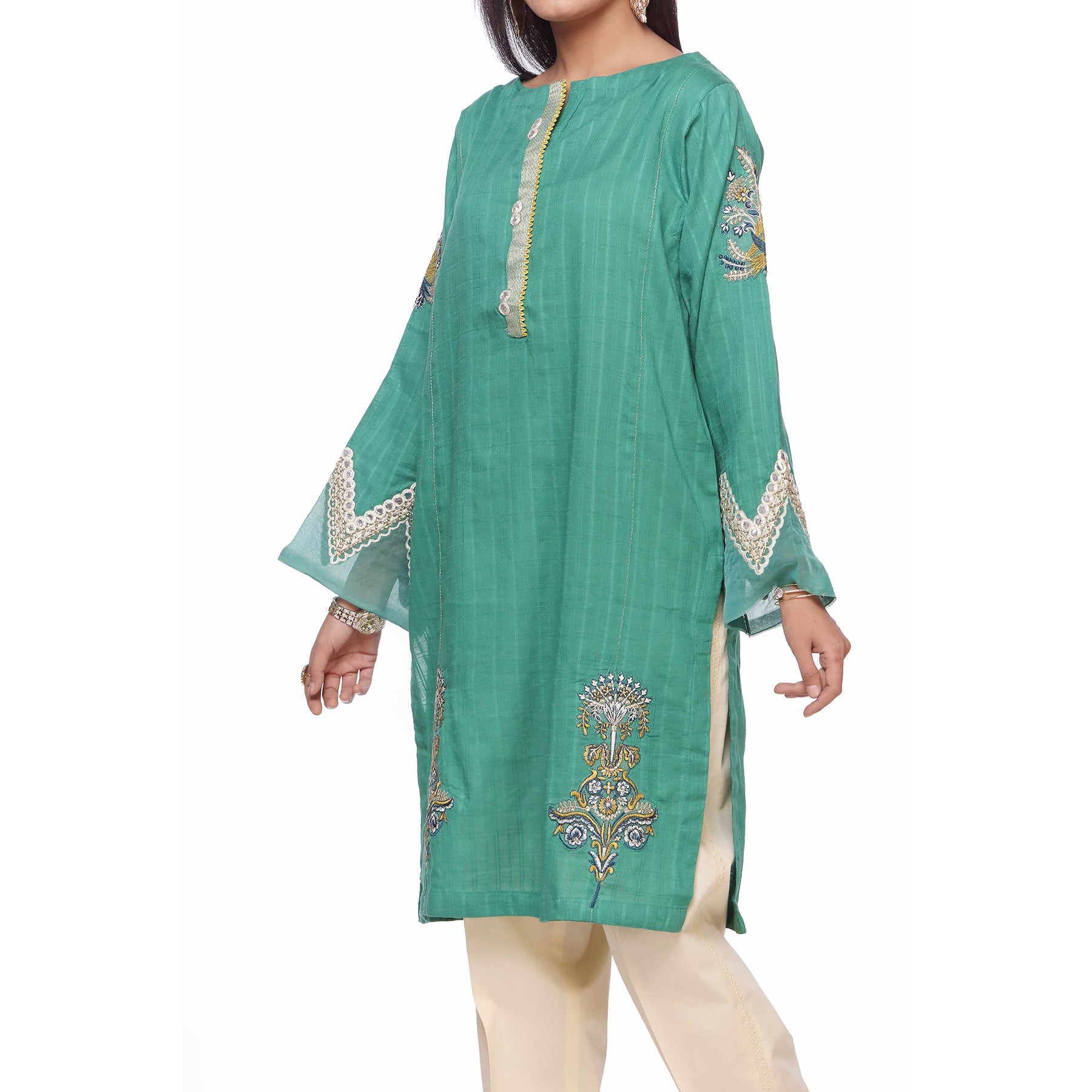 Embellished Jaquard Shirt