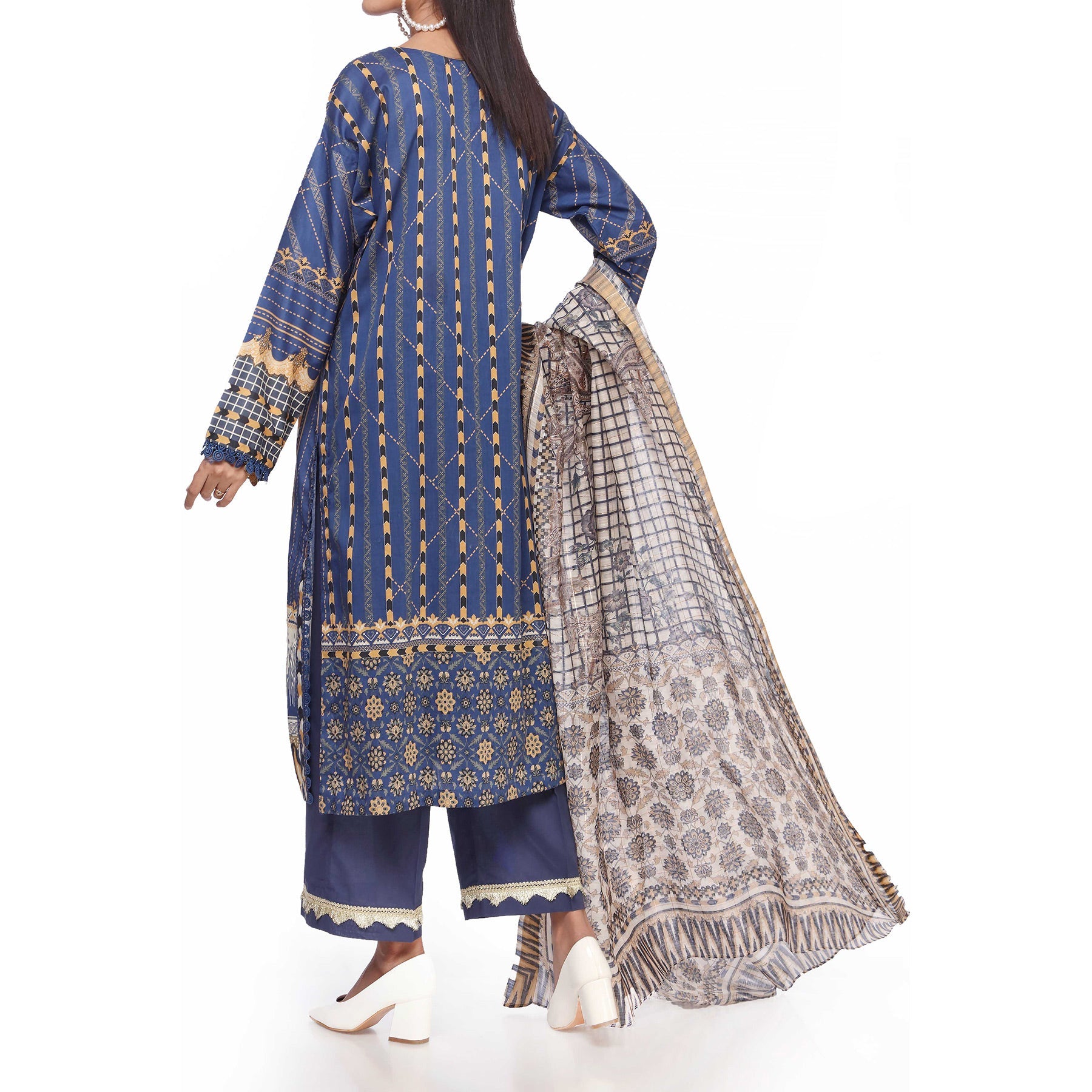 2PC- Digital Printed Lawn Shirt With Dupatta PS2352