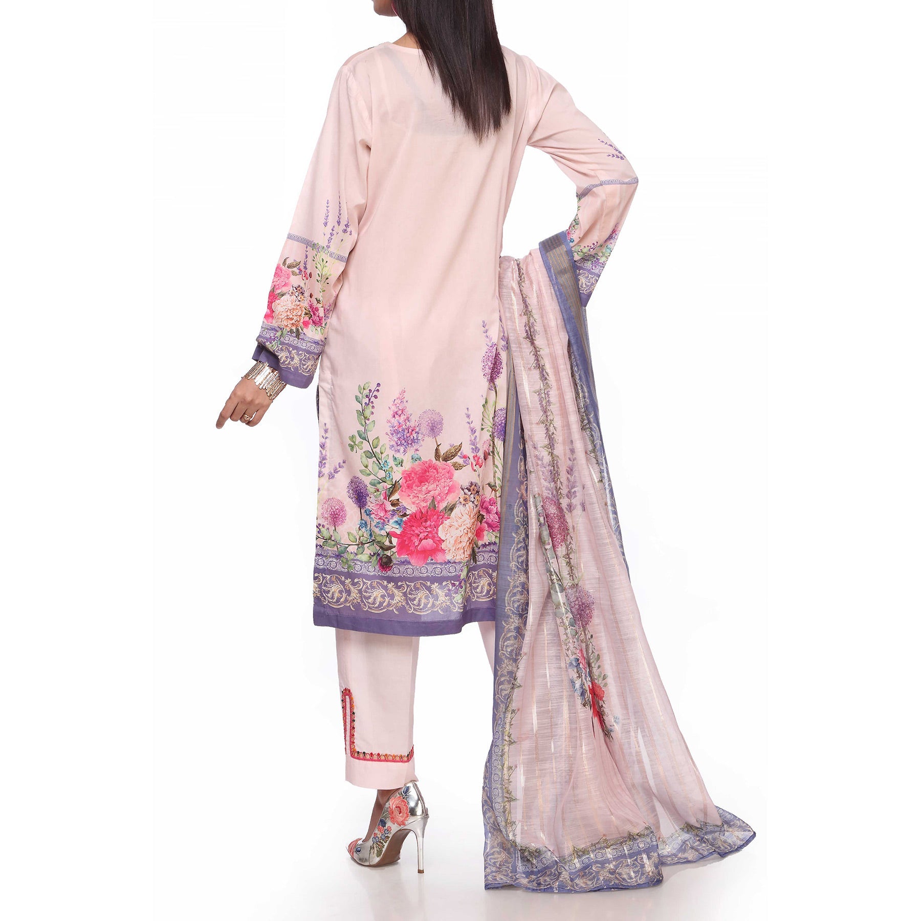 3PC- Digital Printed Lawn Suit PS2360