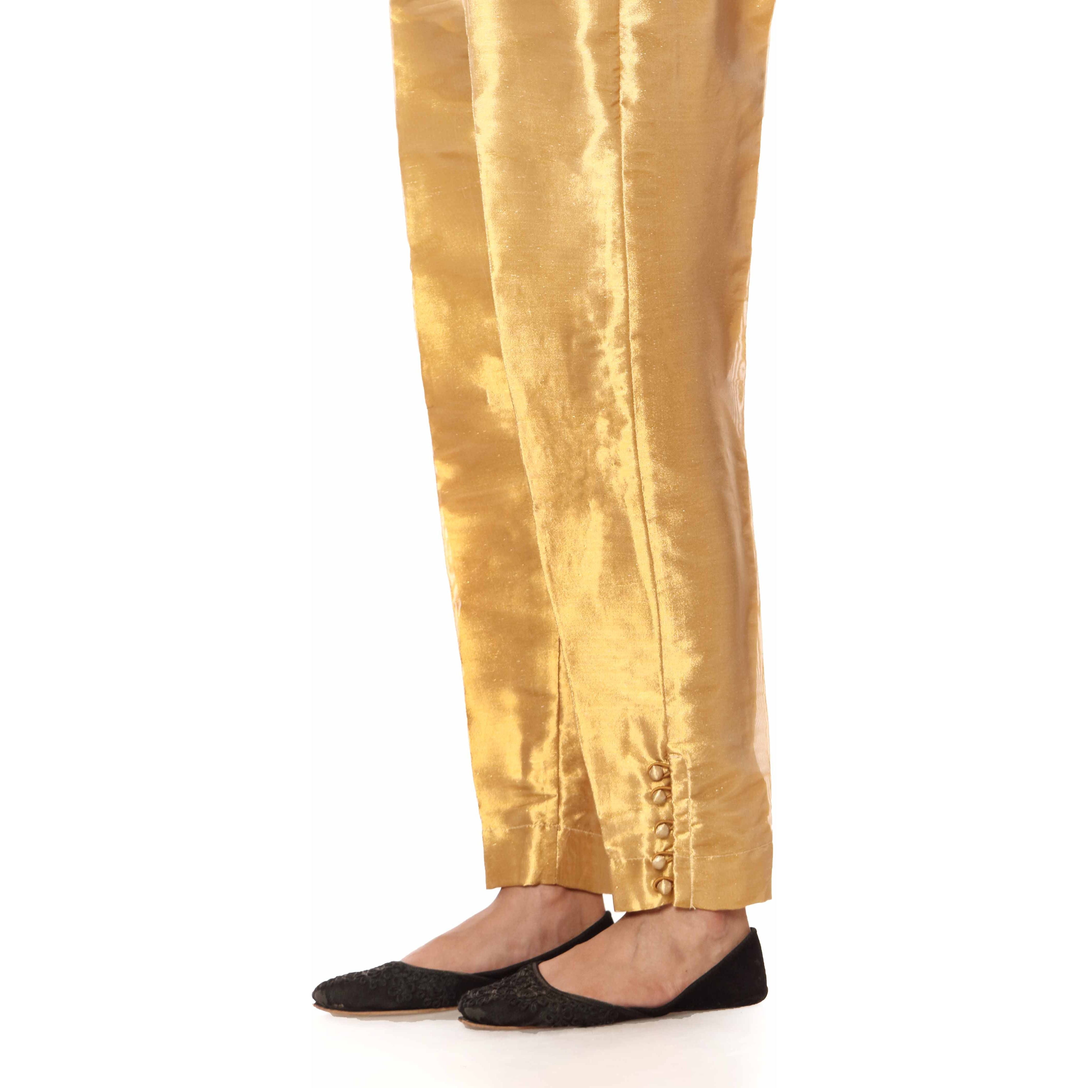 Golden Slim Fit Tissue Trousers PS2562