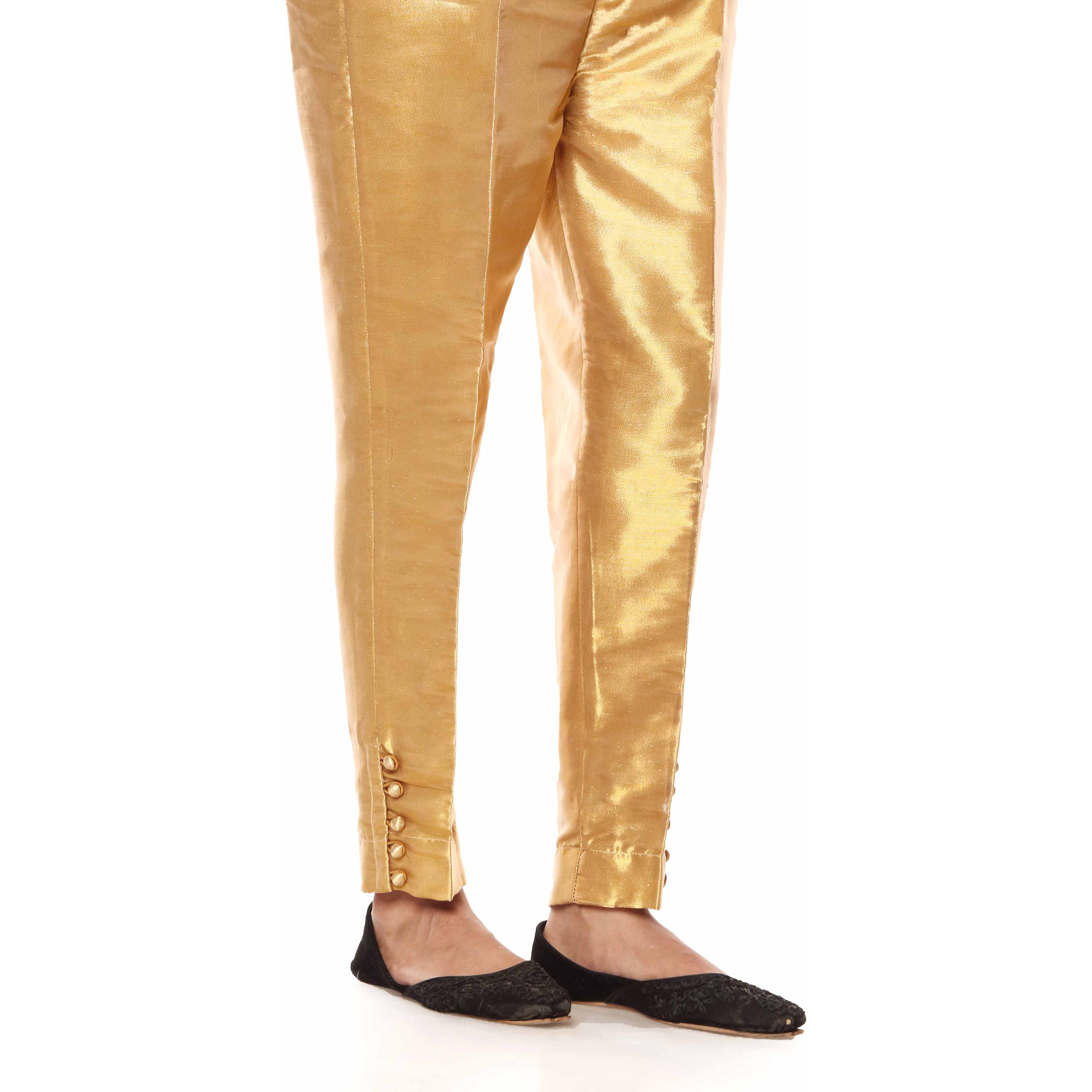 Golden Slim Fit Tissue Trousers PS2562
