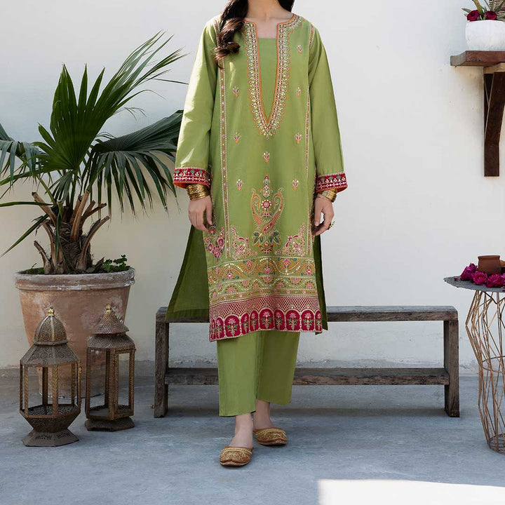 2PC- Embellished Cambric Suit PS3211