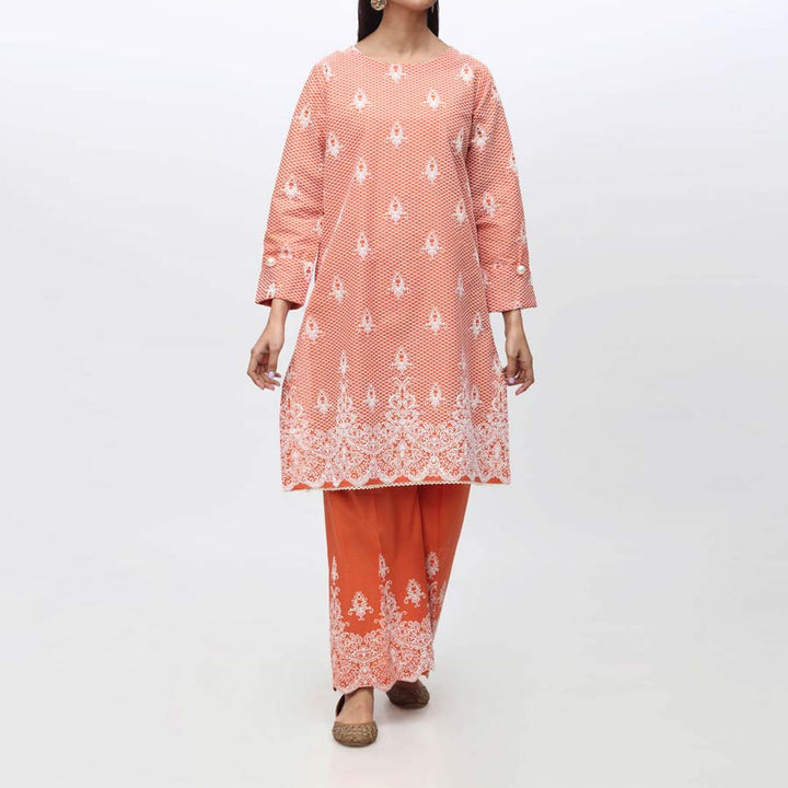 2PC- Puff Printed Cambric Shirt & Trouser PS4017