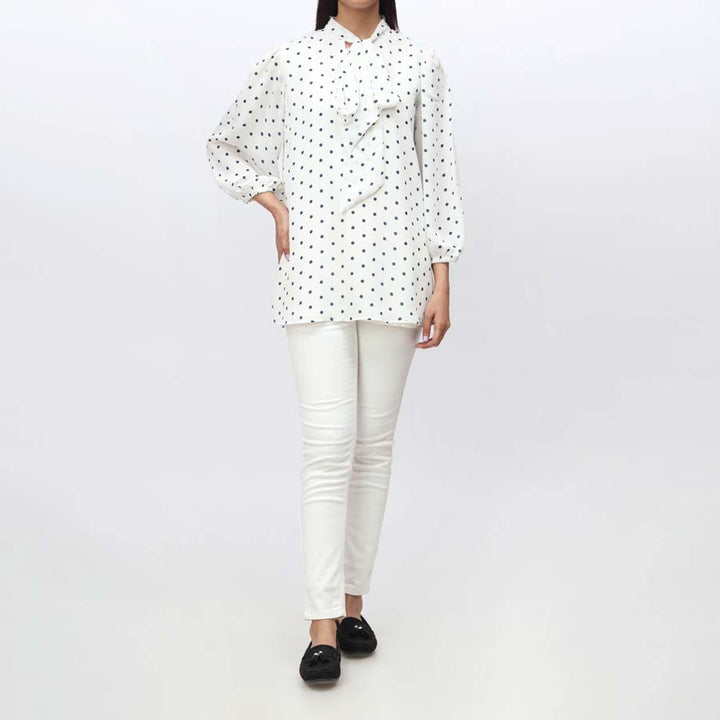 1PC- Printed Georget Top PS4048