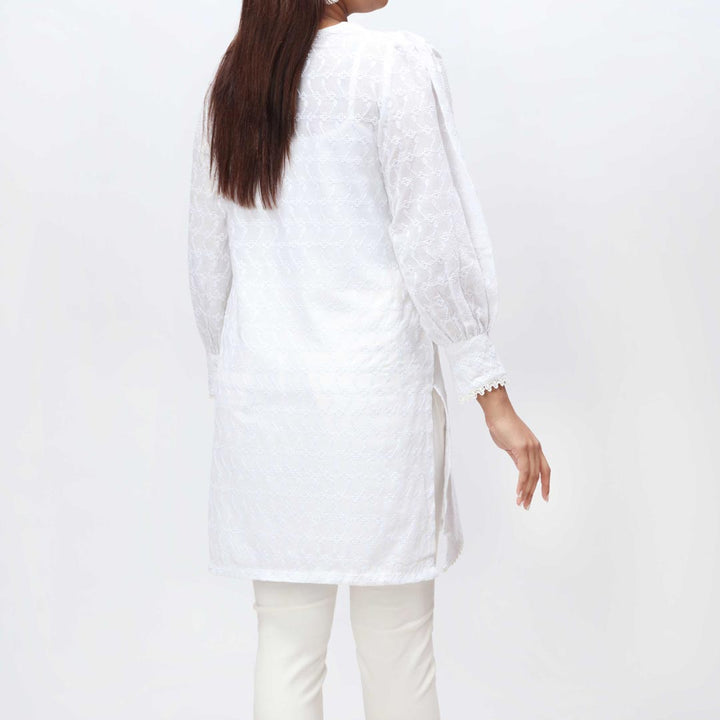 1PC- Embroidered Chicken Kari Shirt PS4077