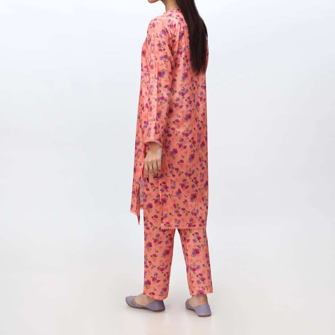 Pink 2PC- Printed Cambric Suit PS4212