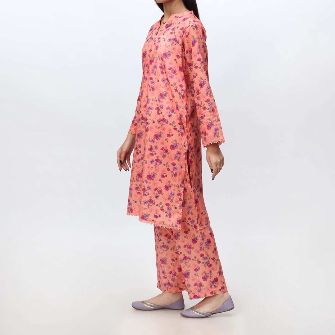 Pink 2PC- Printed Cambric Suit PS4212
