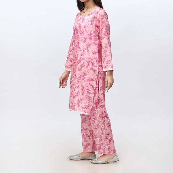 Pink 2PC- Printed Cambric Suit PS4217