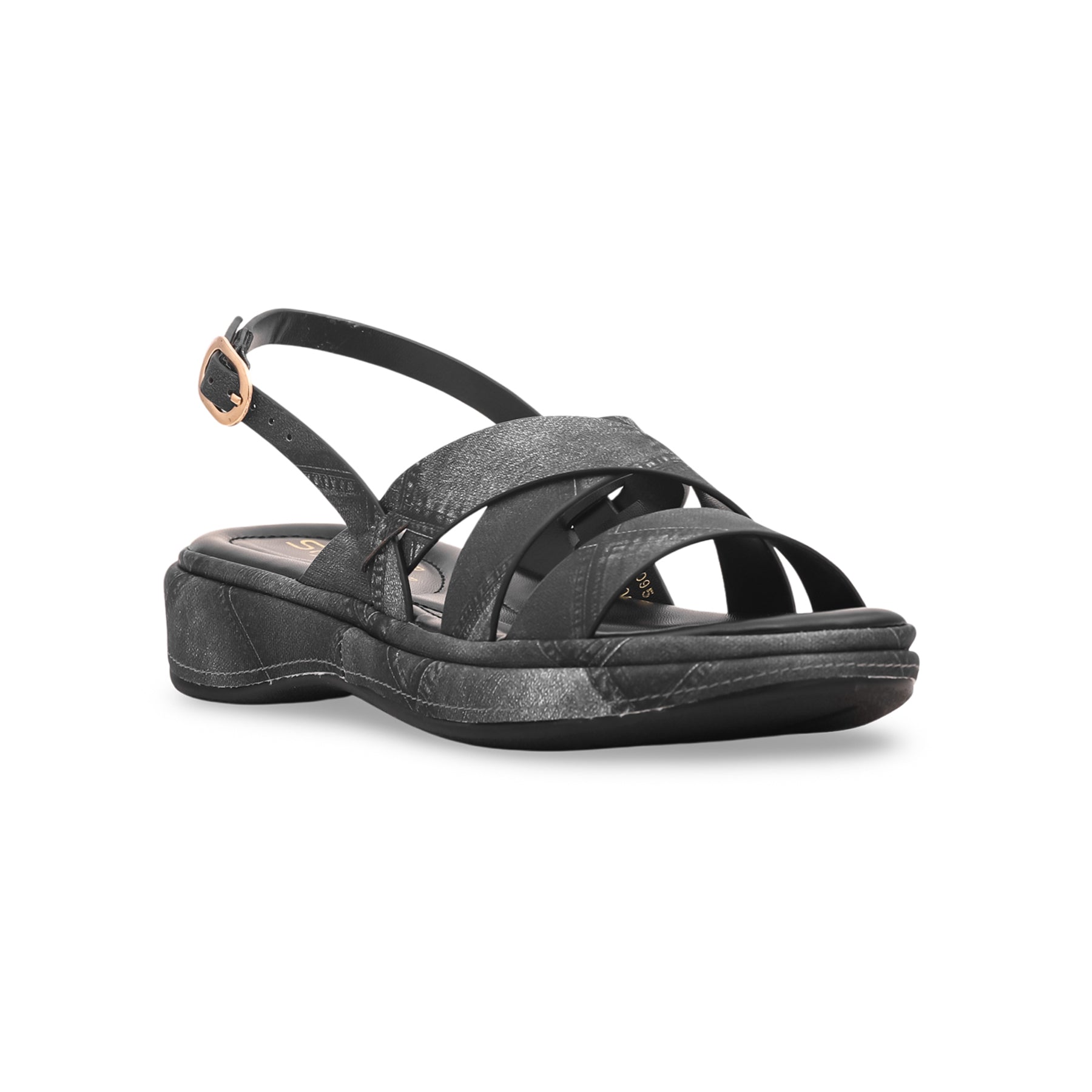 Black PU Sandals PU0068