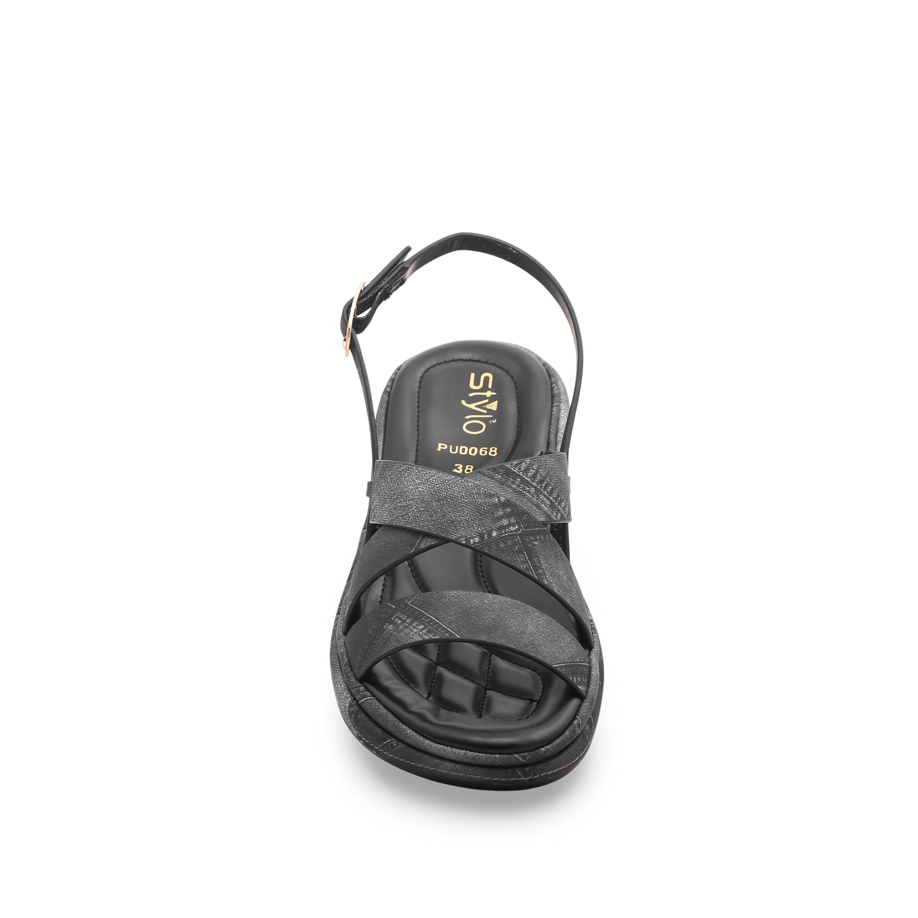 Black PU Sandals PU0068