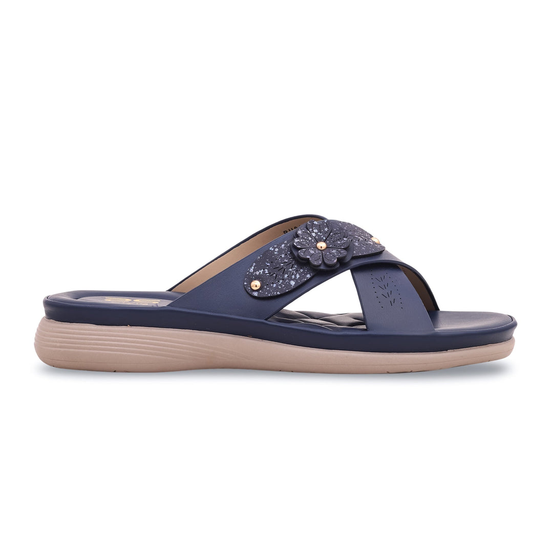 Navy Formal Slipper PU0104