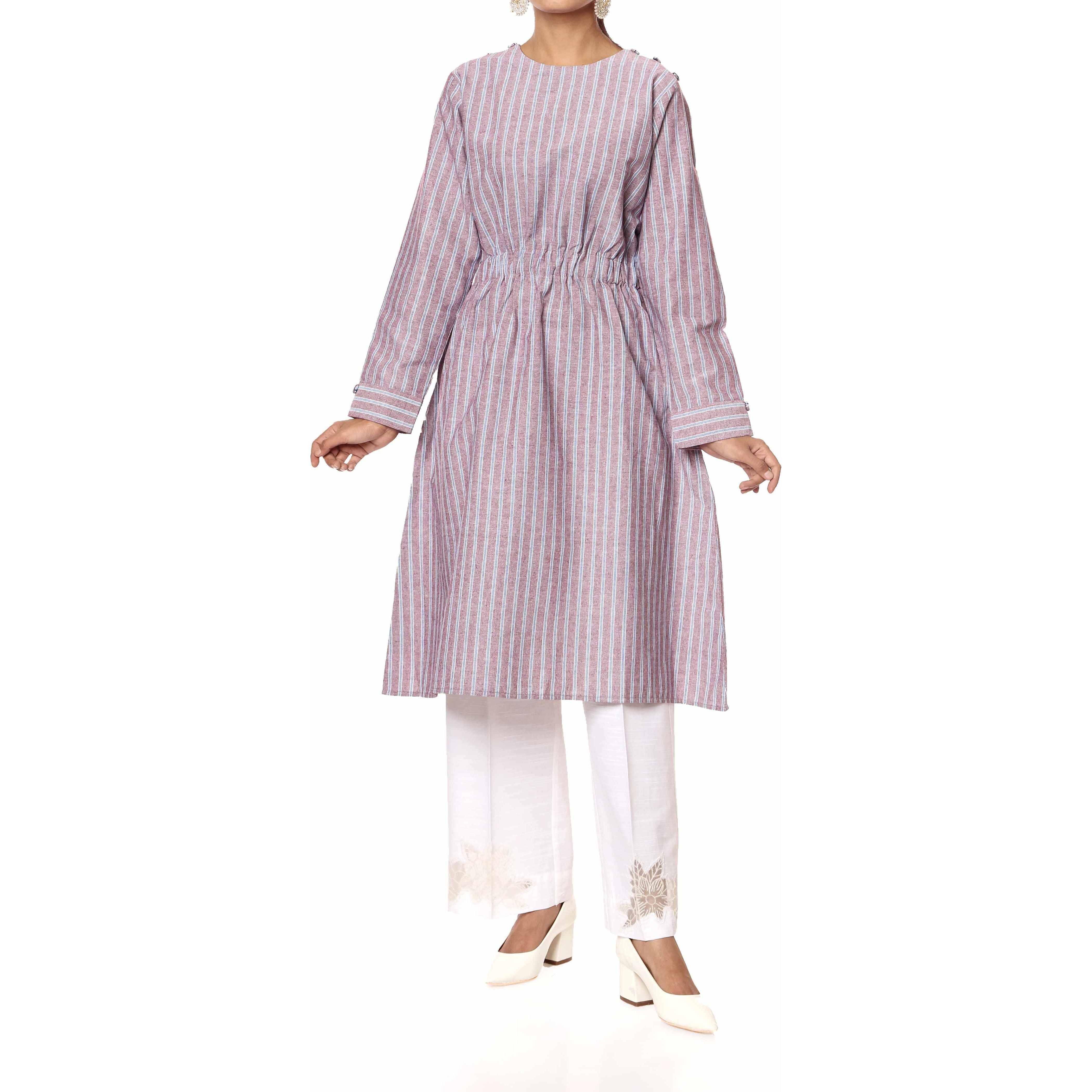 1PC- Cotton Stripe Shirt  PW2230