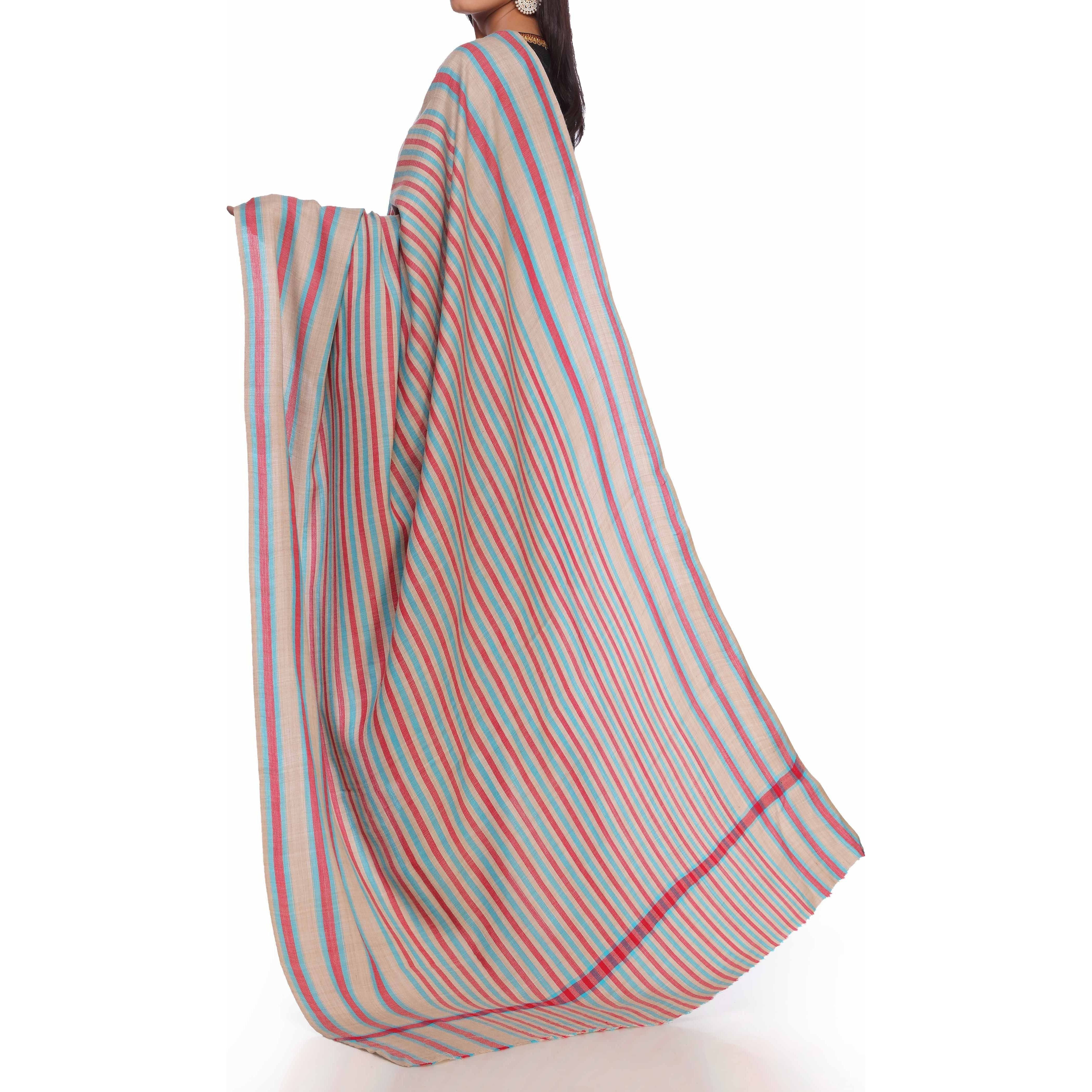 Red Indian Line Shawl PW2722