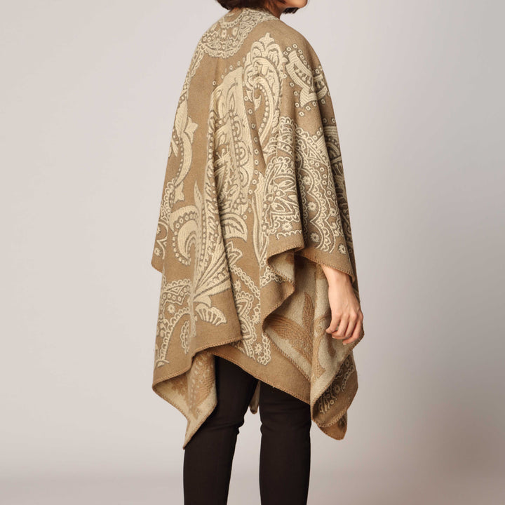 Khaki Cape Shawl PW2812